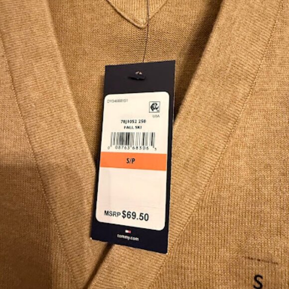 Tommy Hilfiger Men V-Neck Cardigan - Picture 4 of 6